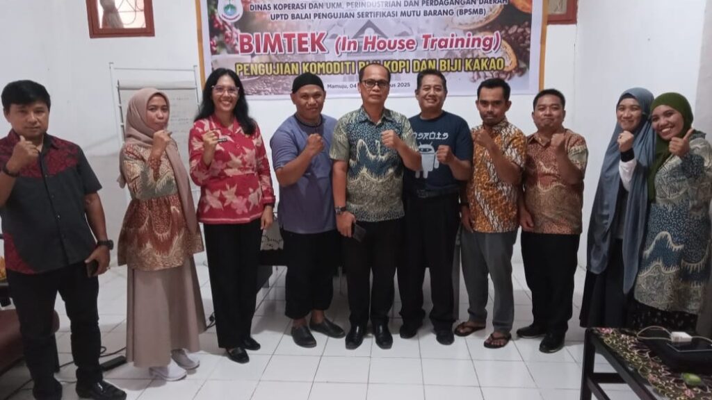 Dinas Koperindag Sulbar Tingkatkan Kompetensi SDM melalui Bimtek Pengujian Komoditi Kopi dan Kakao